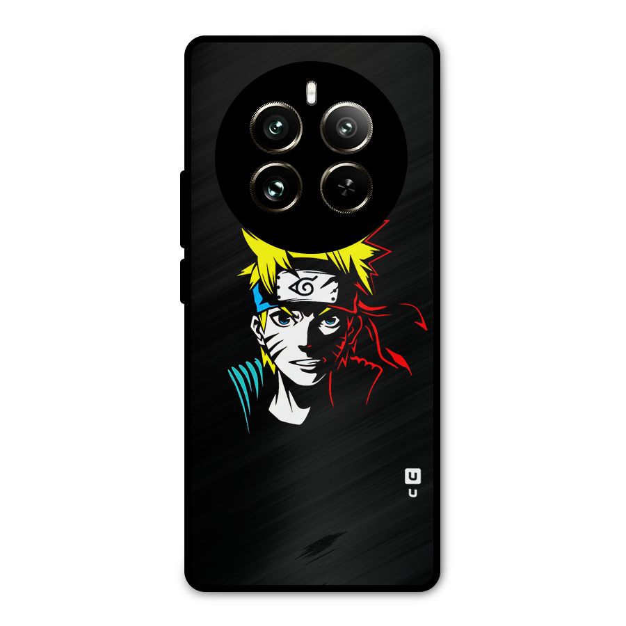 Naruto Pen Sketch Art Metal Back Case for Realme 12 Pro