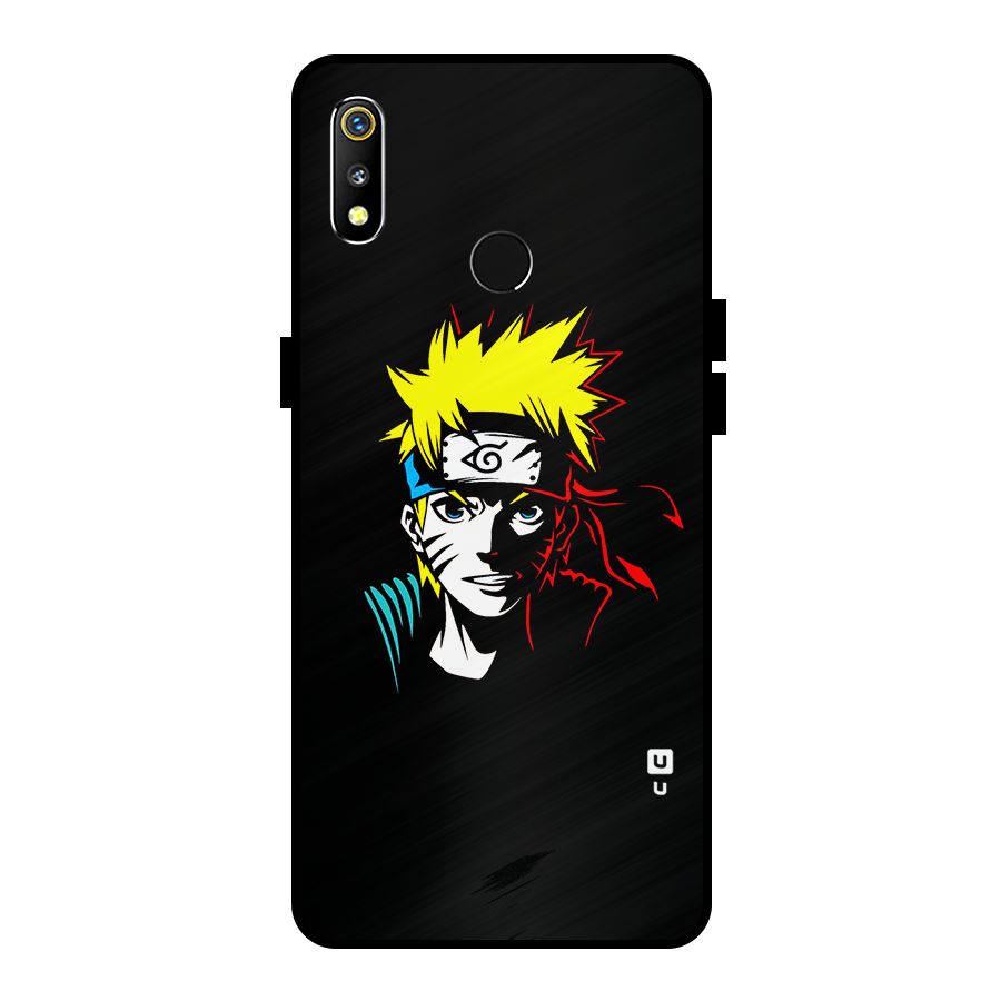 Naruto Pen Sketch Art Metal Back Case for Realme 3i