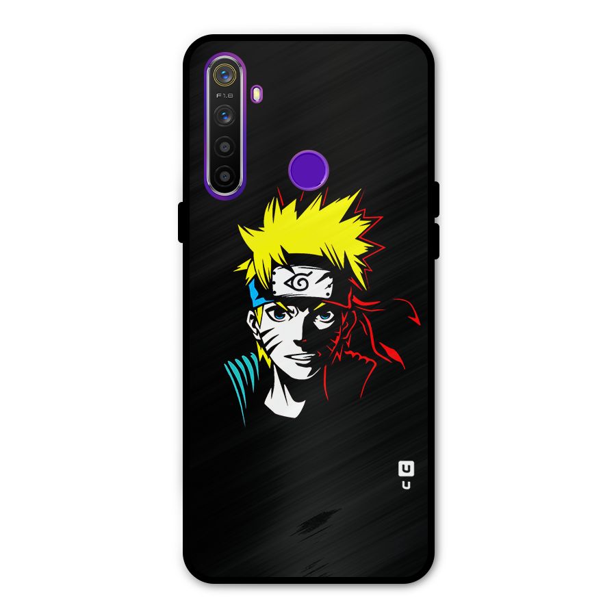 Naruto Pen Sketch Art Metal Back Case for Realme 5i