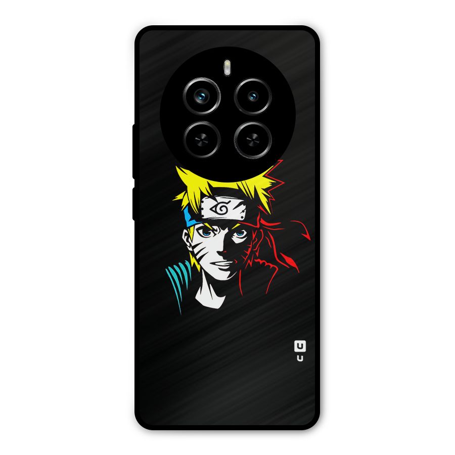 Naruto Pen Sketch Art Metal Back Case for Realme P1 Pro