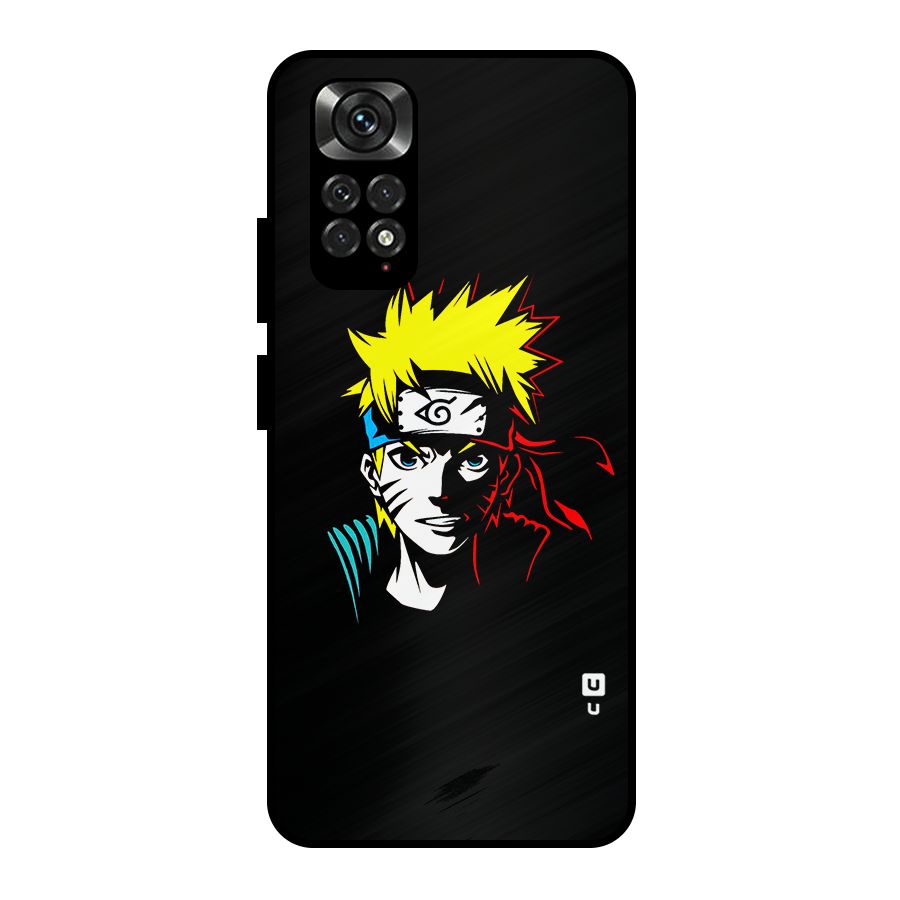 Naruto Pen Sketch Art Metal Back Case for Redmi Note 11 Pro