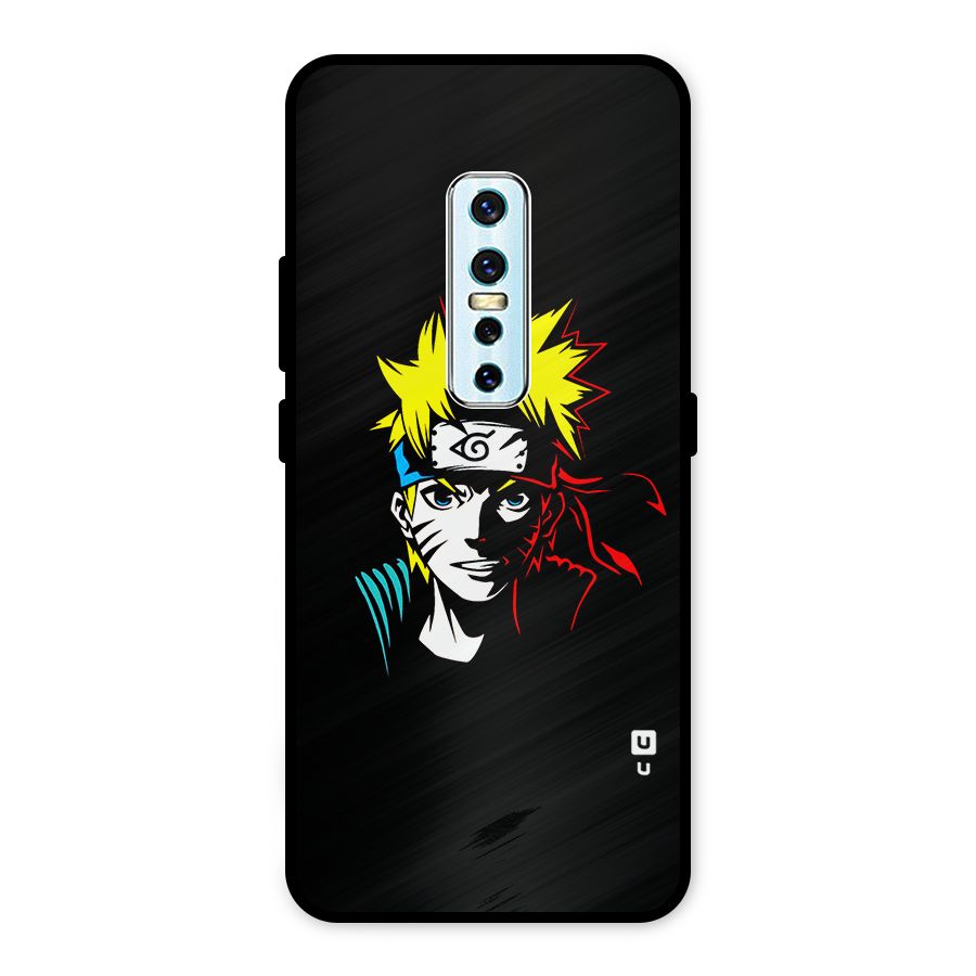 Naruto Pen Sketch Art Metal Back Case for Vivo V17 Pro
