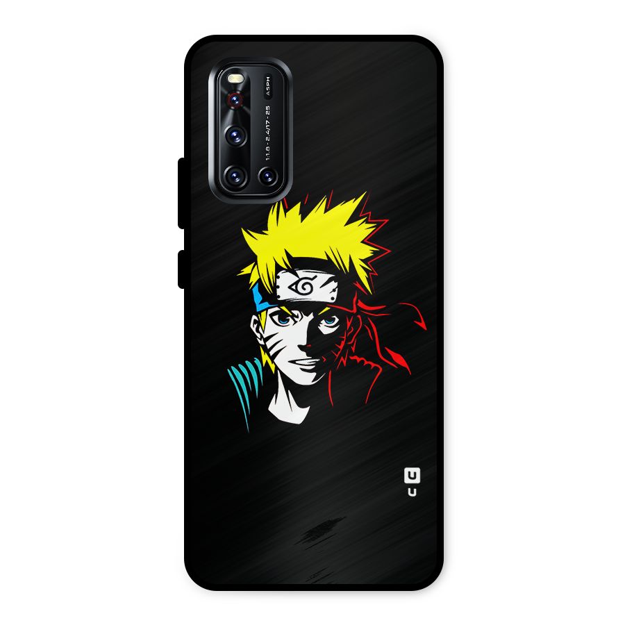 Naruto Pen Sketch Art Metal Back Case for Vivo V19