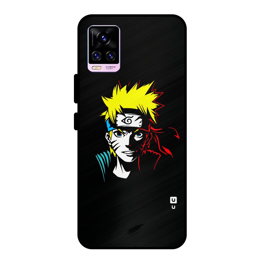 Naruto Pen Sketch Art Metal Back Case for Vivo V20 Pro