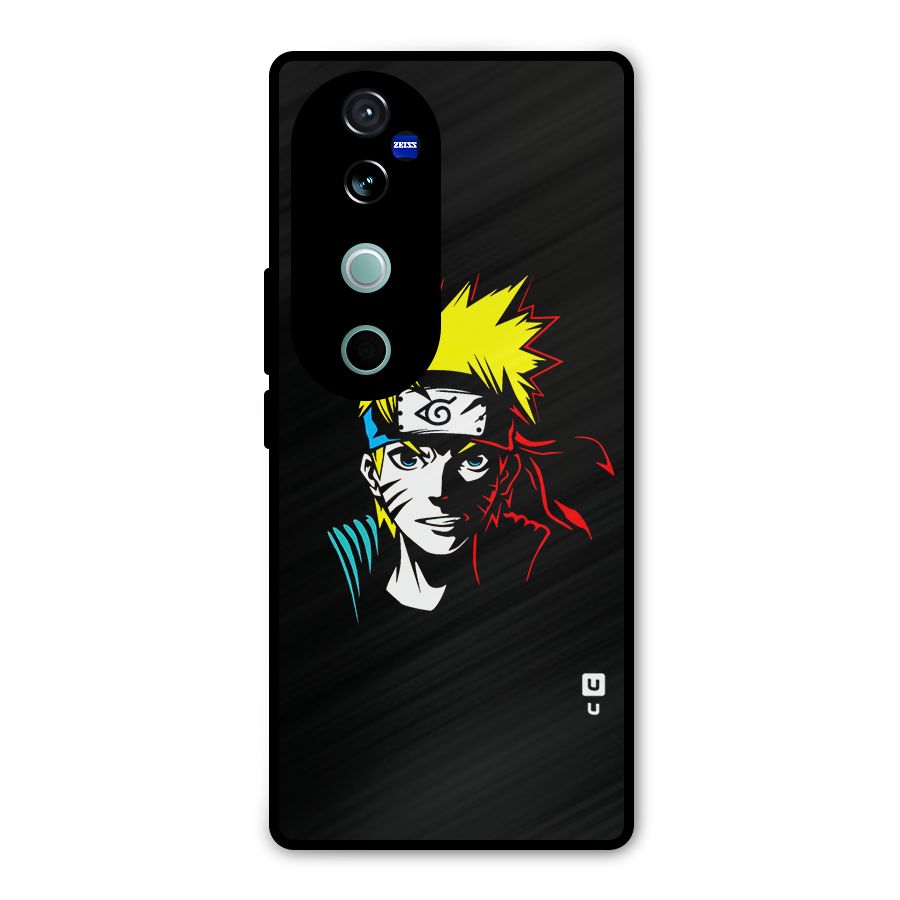 Naruto Pen Sketch Art Metal Back Case for Vivo V40