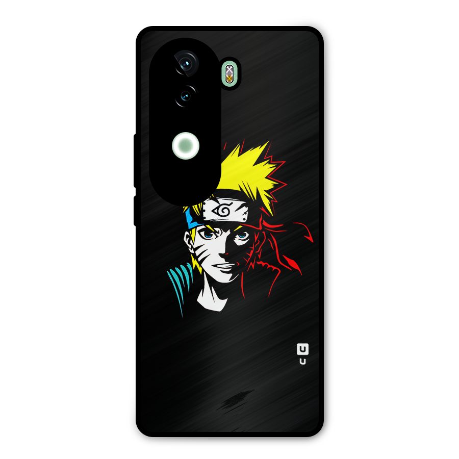 Naruto Pen Sketch Art Metal Back Case for Vivo V40e