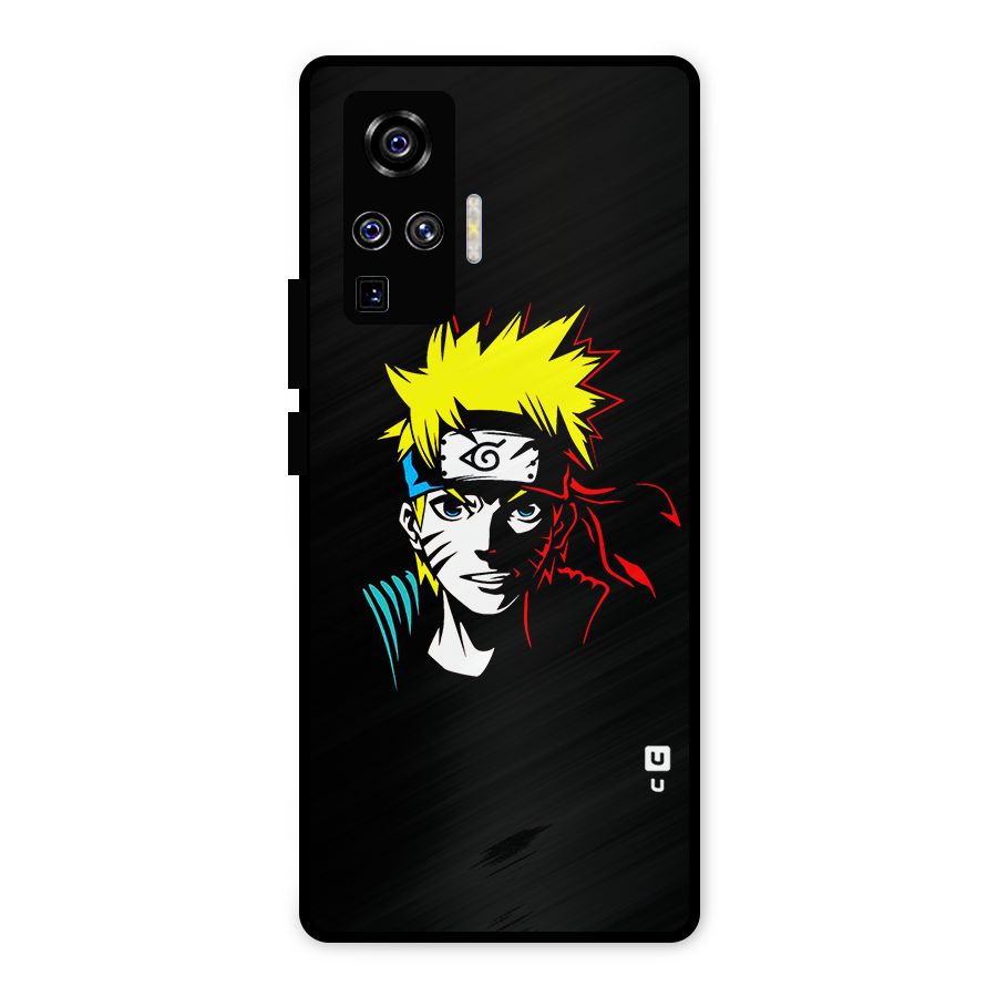Naruto Pen Sketch Art Metal Back Case for Vivo X50 Pro