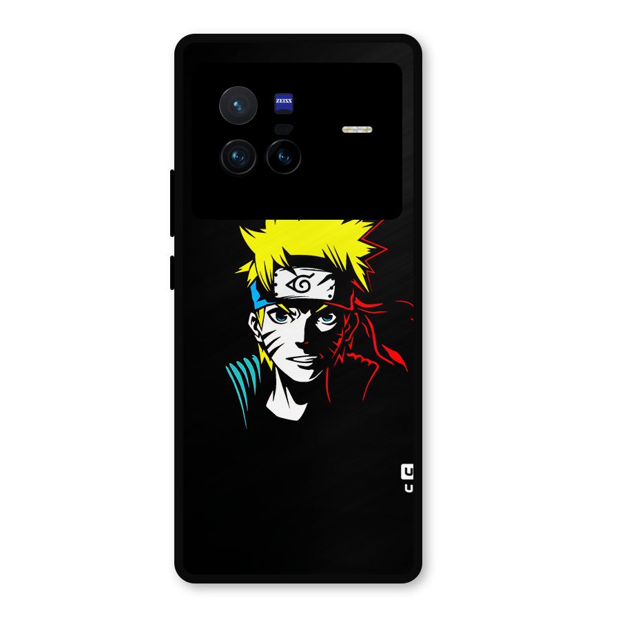 Naruto Pen Sketch Art Metal Back Case for Vivo X80