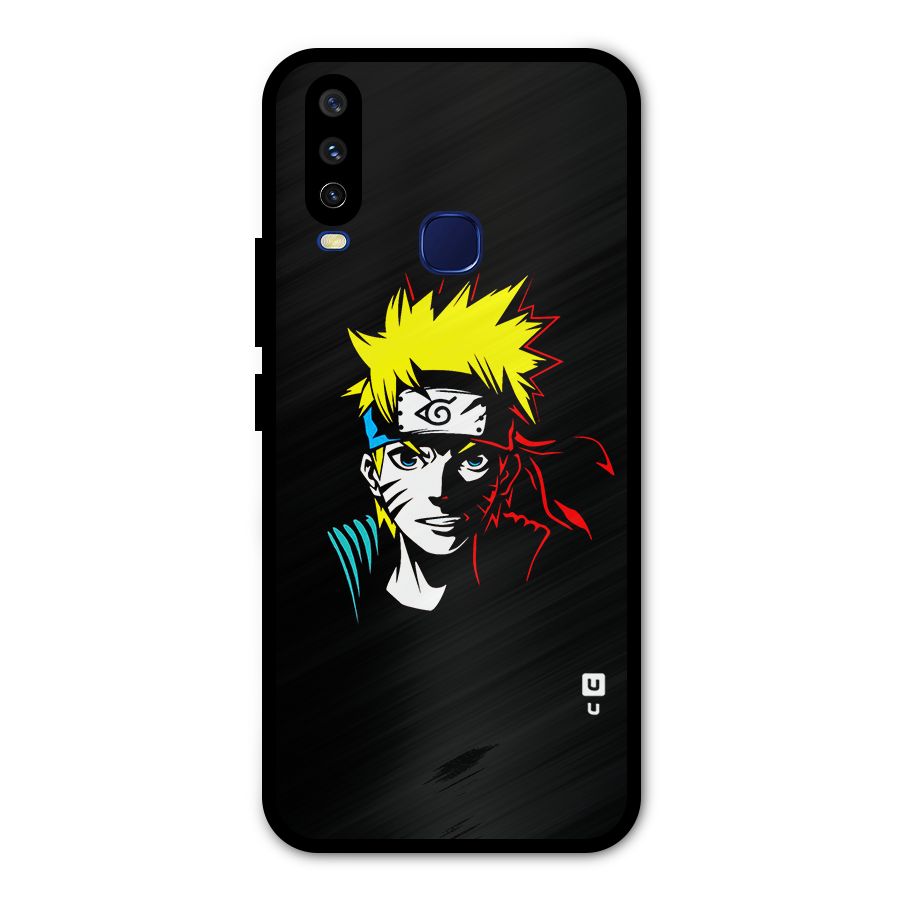 Naruto Pen Sketch Art Metal Back Case for Vivo Y15