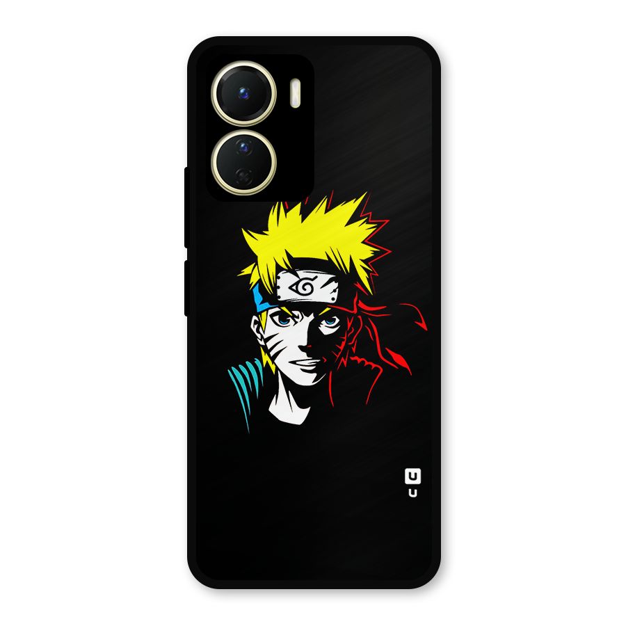 Naruto Pen Sketch Art Metal Back Case for Vivo Y16