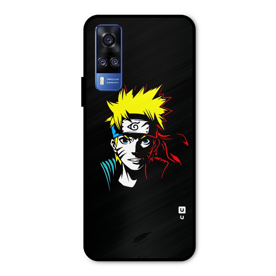Naruto Pen Sketch Art Metal Back Case for Vivo Y31