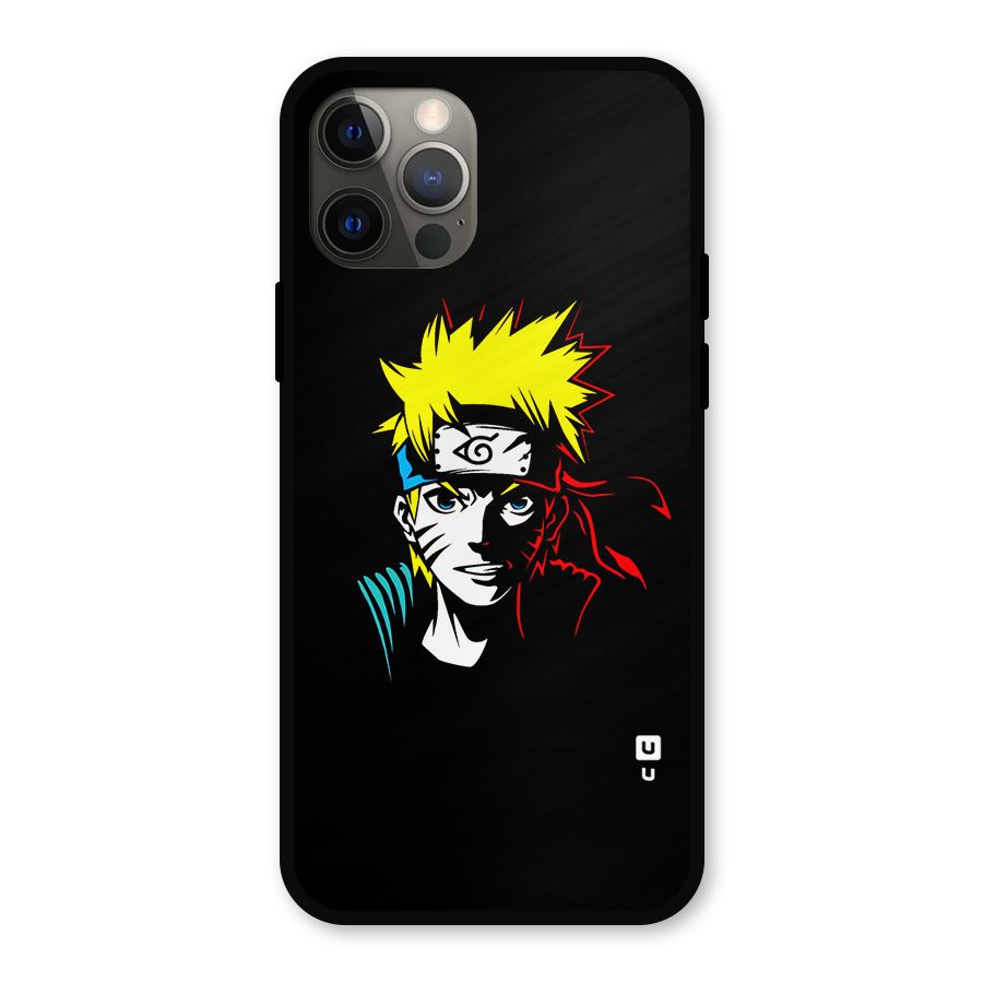Naruto Pen Sketch Art Metal Back Case for iPhone 12 Pro