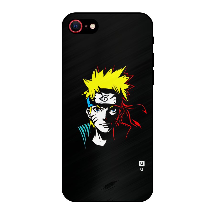 Naruto Pen Sketch Art Metal Back Case for iPhone 8