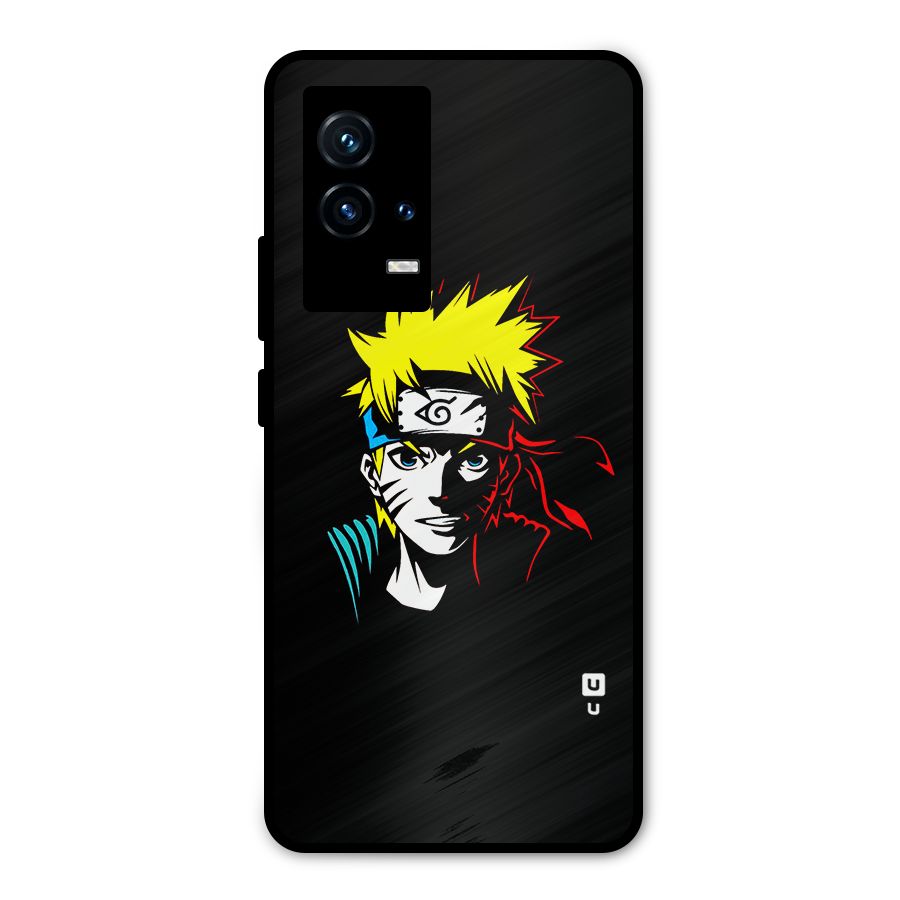 Naruto Pen Sketch Art Metal Back Case for iQOO 9 5G