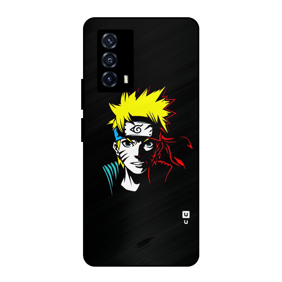 Naruto Pen Sketch Art Metal Back Case for iQOO Z5