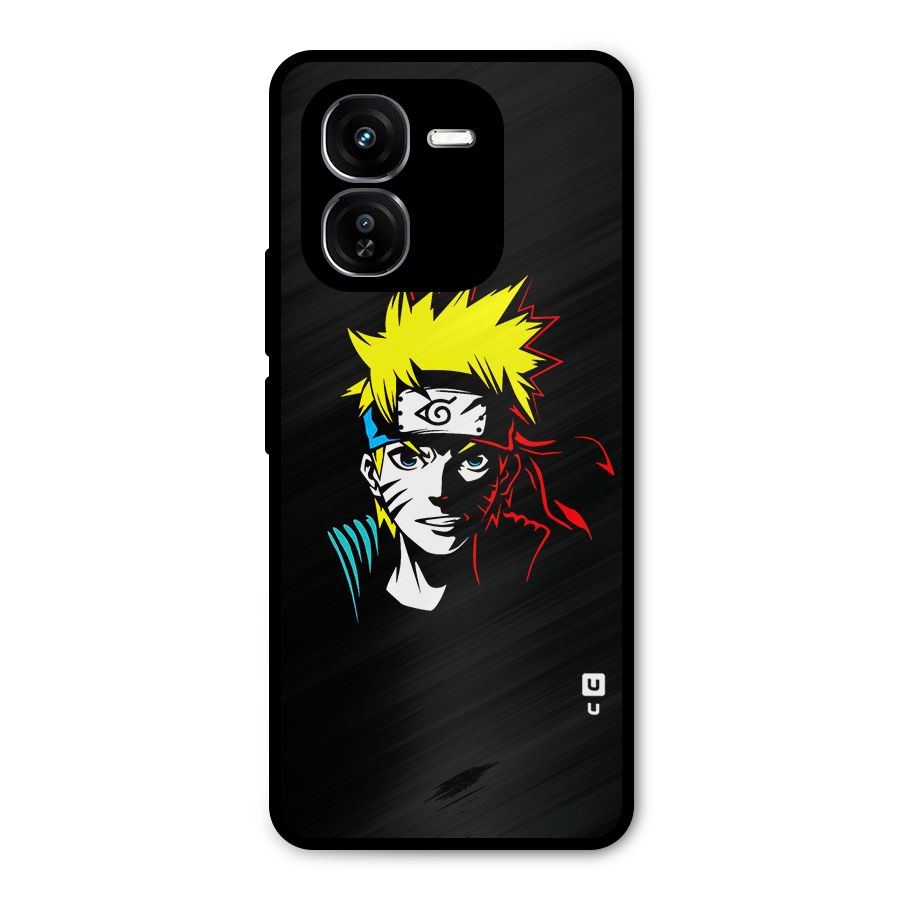 Naruto Pen Sketch Art Metal Back Case for iQOO Z9x