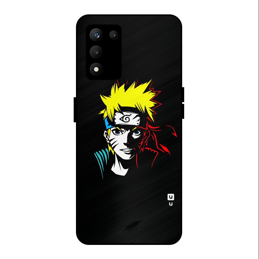 Naruto Pen Sketch Art Metal Back Case for realme 9 5G SE