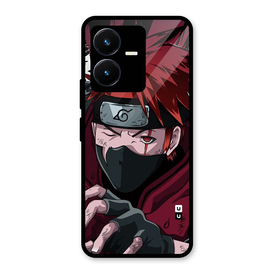 Naruto Ready Action Glass Back Case for Vivo Y22s
