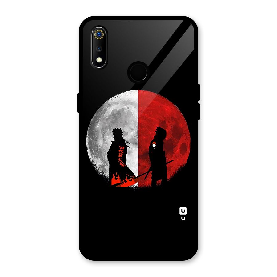 Naruto Shadow Hokage Moon Glass Back Case for Realme 3i