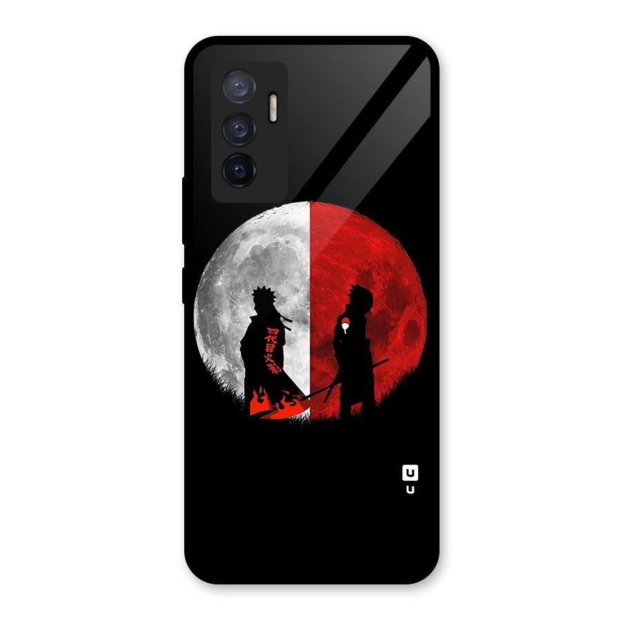 Naruto Shadow Hokage Moon Glass Back Case for Vivo V23e