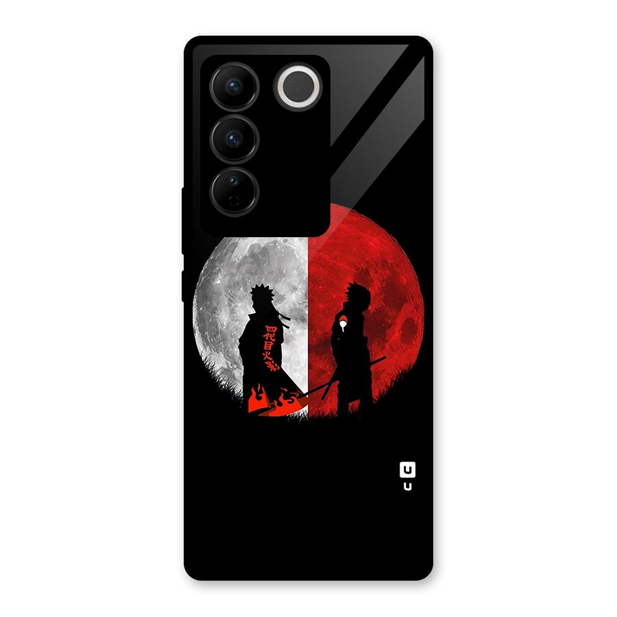Naruto Shadow Hokage Moon Glass Back Case for Vivo V27 Pro