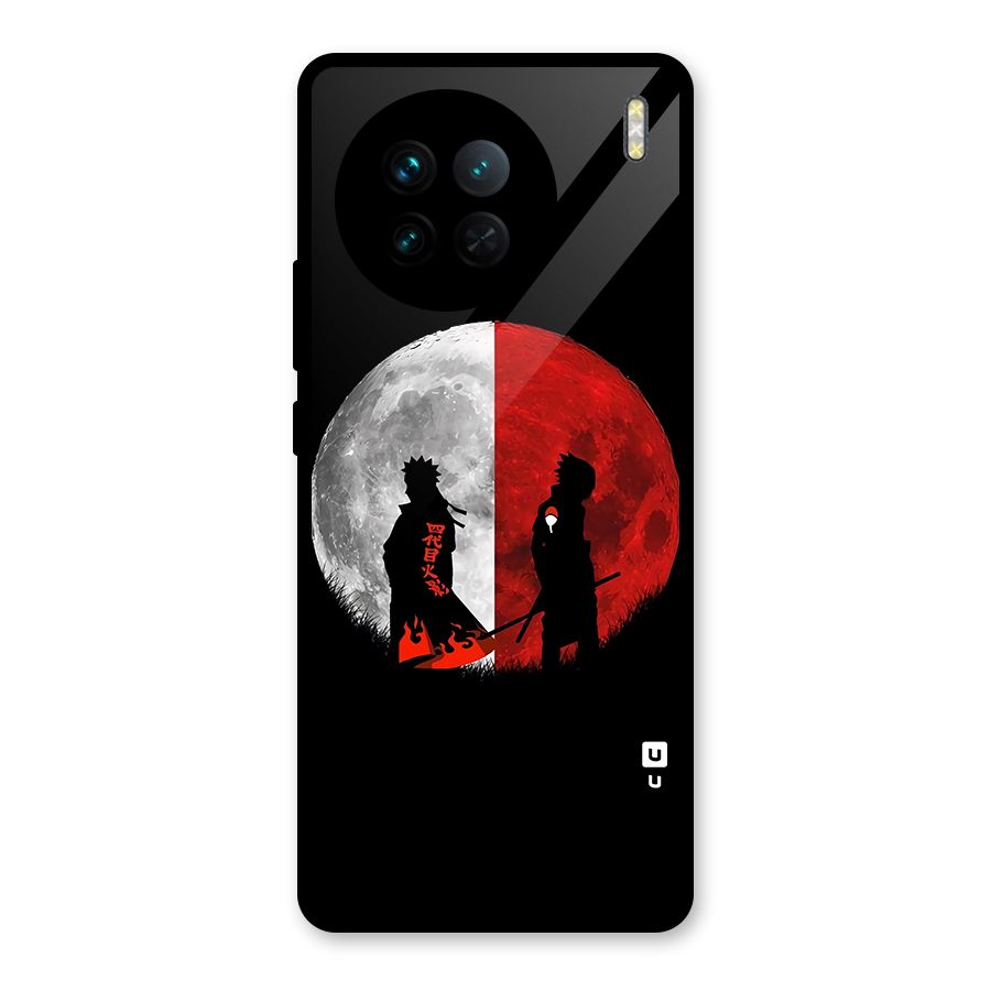 Naruto Shadow Hokage Moon Glass Back Case for Vivo X90