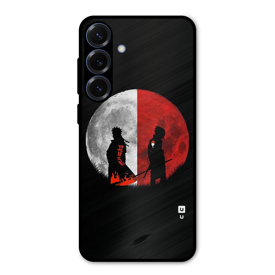 Naruto Shadow Hokage Moon Metal Back Case for Galaxy S25 Plus