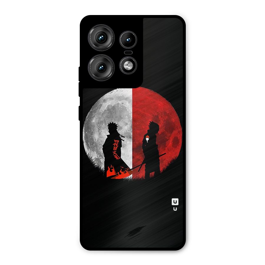 Naruto Shadow Hokage Moon Metal Back Case for Motorola Edge 50 Pro