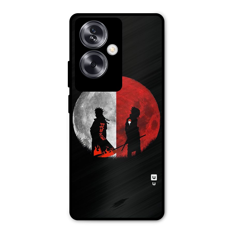 Naruto Shadow Hokage Moon Metal Back Case for Oppo A79 5G