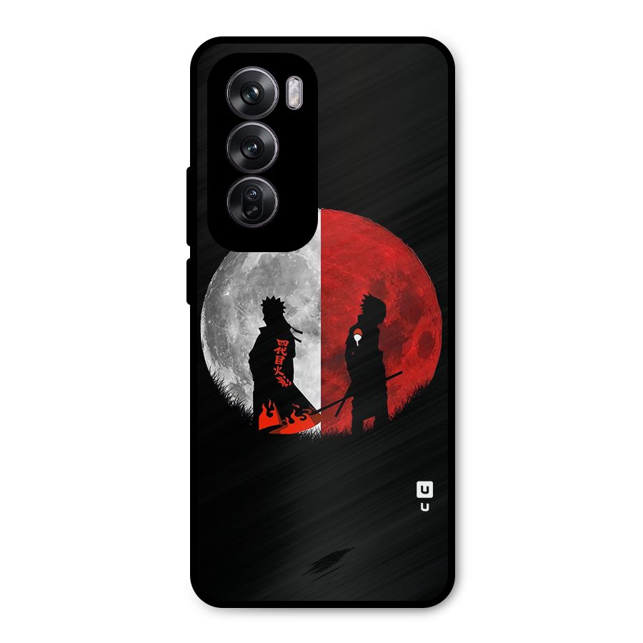 Naruto Shadow Hokage Moon Metal Back Case for Oppo Reno12 Pro