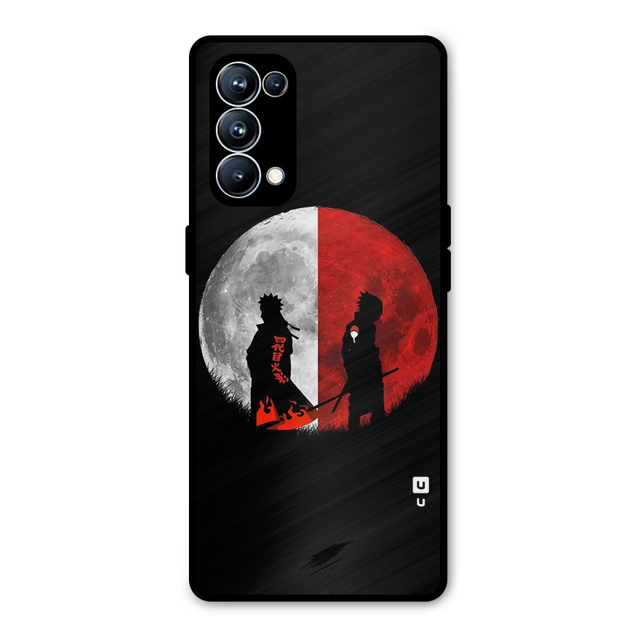 Naruto Shadow Hokage Moon Metal Back Case for Oppo Reno5 Pro 5G