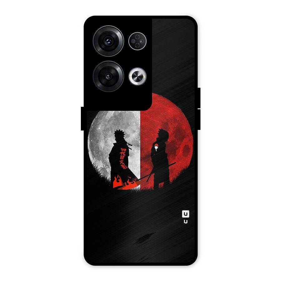 Naruto Shadow Hokage Moon Metal Back Case for Oppo Reno8 Pro 5G