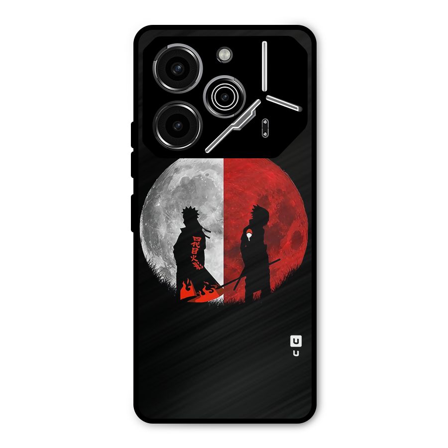 Naruto Shadow Hokage Moon Metal Back Case for Tecno Pova 6 Pro