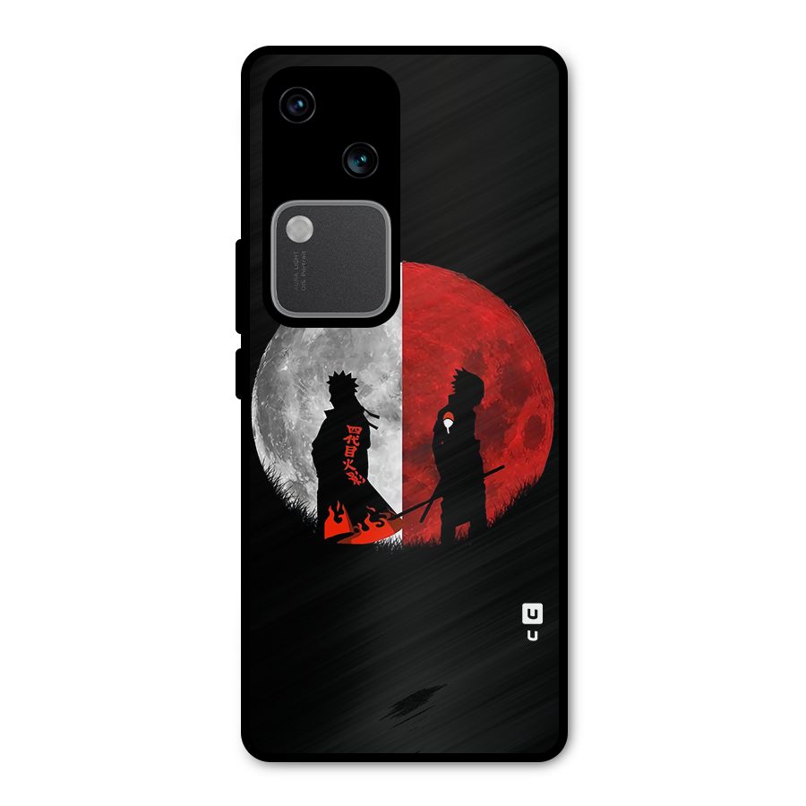 Naruto Shadow Hokage Moon Metal Back Case for Vivo V30