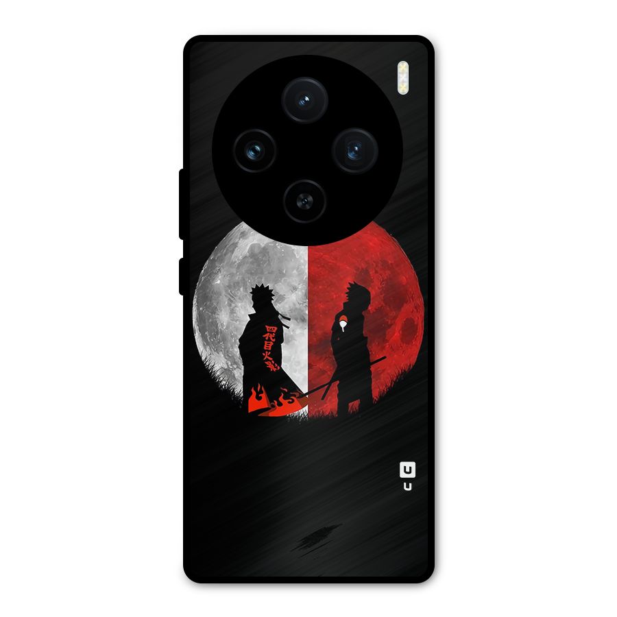 Naruto Shadow Hokage Moon Metal Back Case for Vivo X100