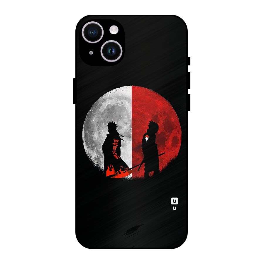 Naruto Shadow Hokage Moon Metal Back Case for iPhone 14 Plus