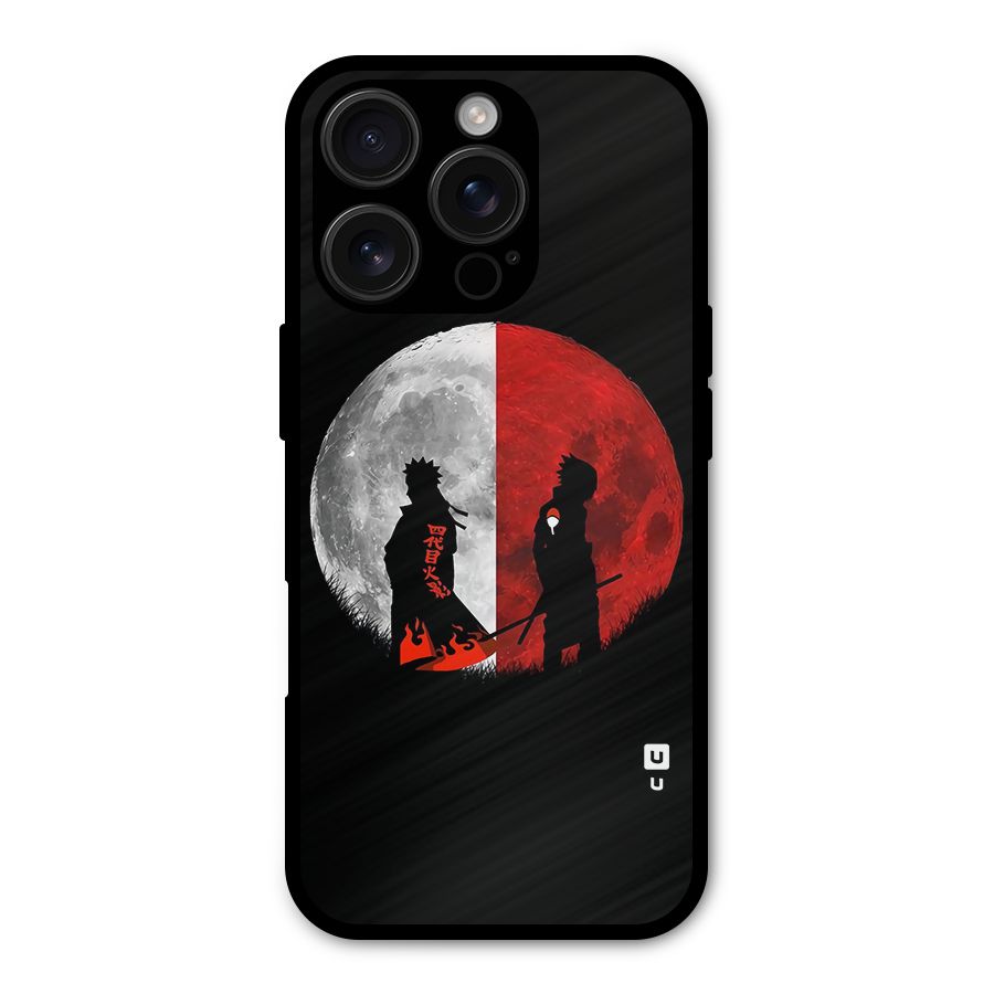 Naruto Shadow Hokage Moon Metal Back Case for iPhone 16 Pro