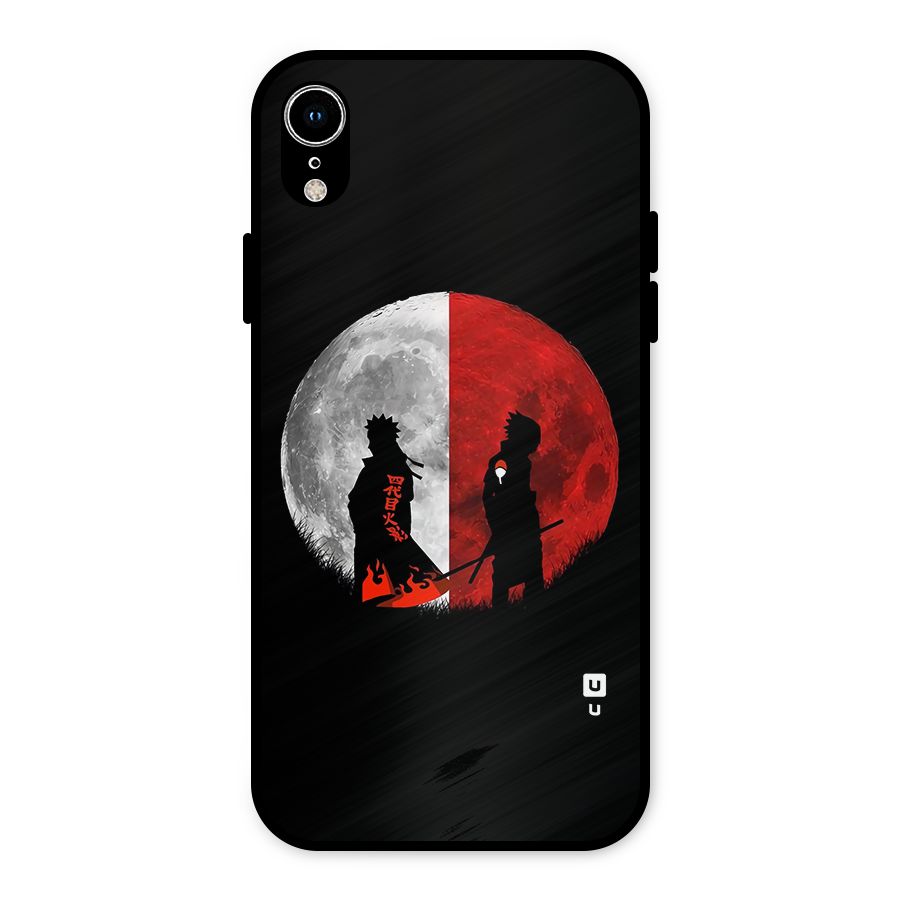 Naruto Shadow Hokage Moon Metal Back Case for iPhone XR