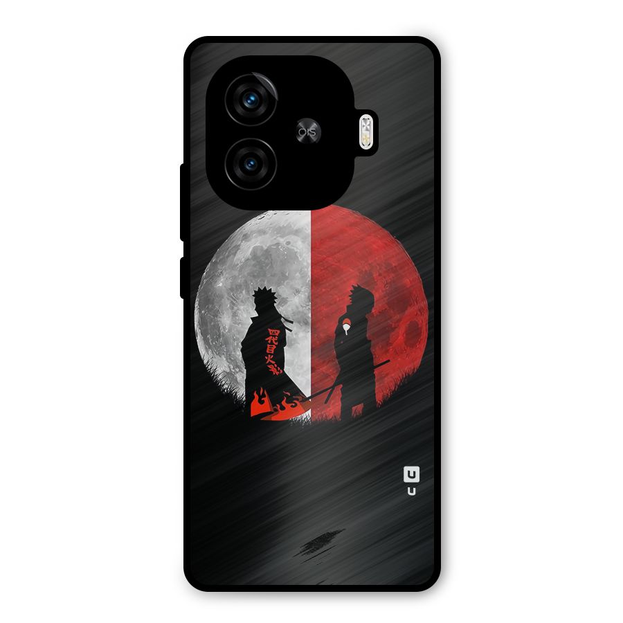 Naruto Shadow Hokage Moon Metal Back Case for iQOO Z9 Turbo