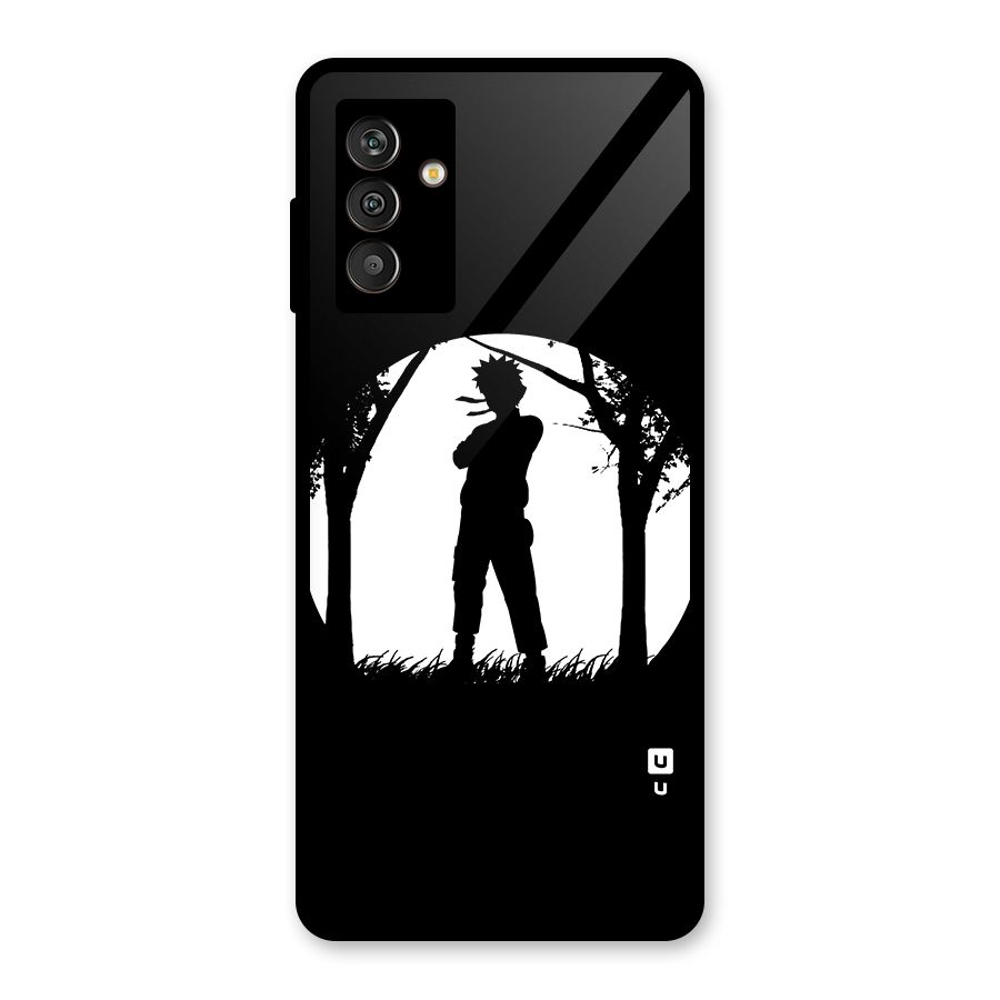 Naruto Silhouette Glass Back Case for Galaxy M13
