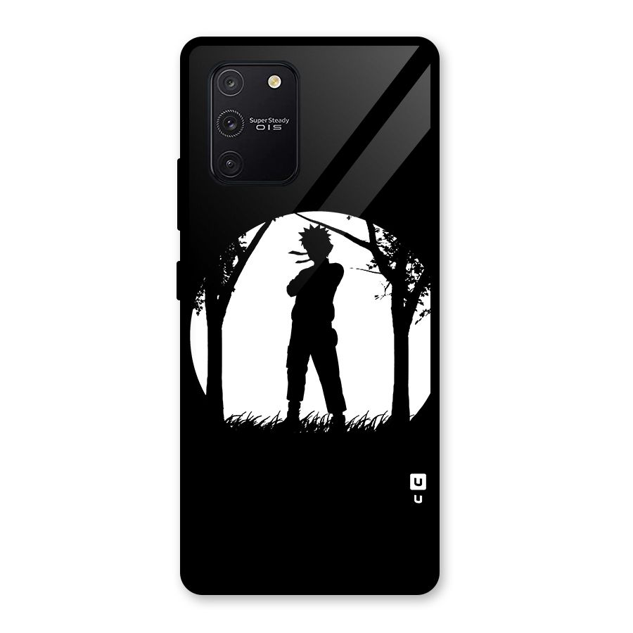 Naruto Silhouette Glass Back Case for Galaxy S10 Lite