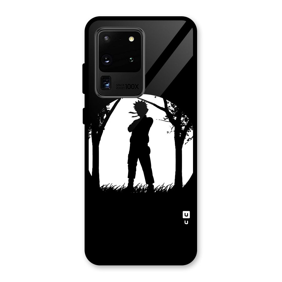Naruto Silhouette Glass Back Case for Galaxy S20 Ultra