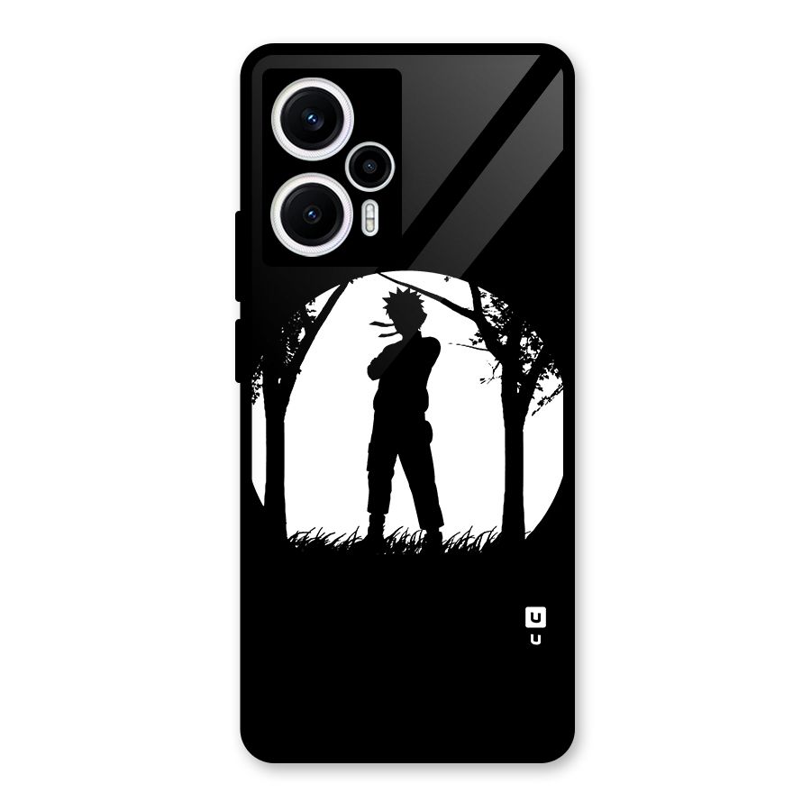 Naruto Silhouette Glass Back Case for Poco F5