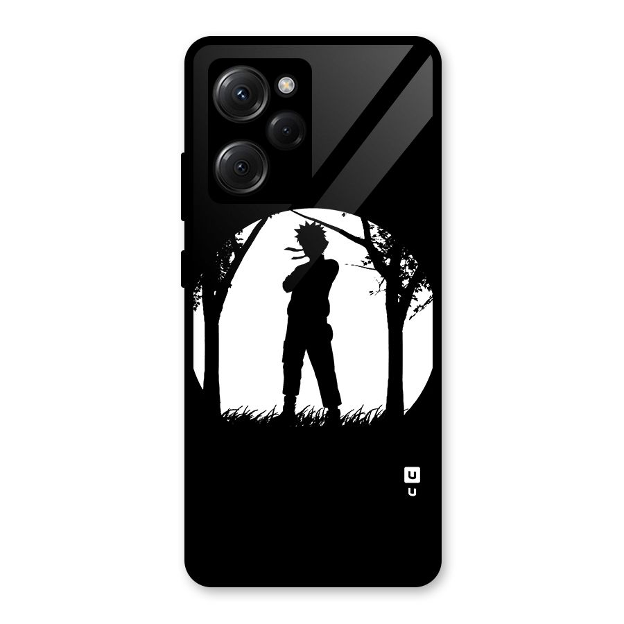 Naruto Silhouette Glass Back Case for Poco X5 Pro
