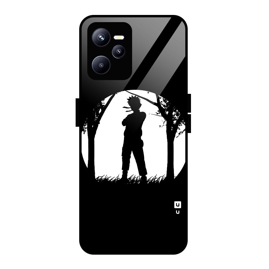 Naruto Silhouette Glass Back Case for Realme C35