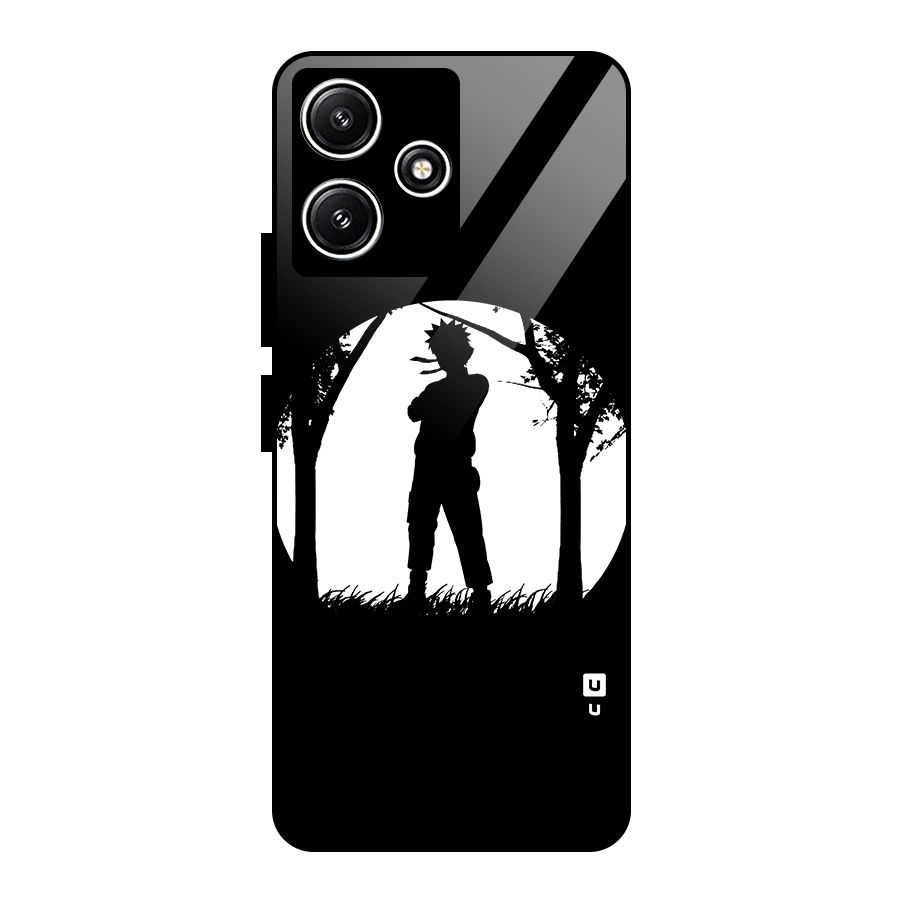 Naruto Silhouette Glass Back Case for Redmi 12 5G
