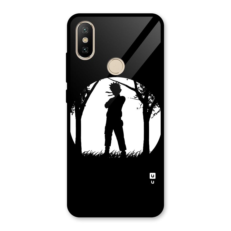 Naruto Silhouette Glass Back Case for Redmi A2
