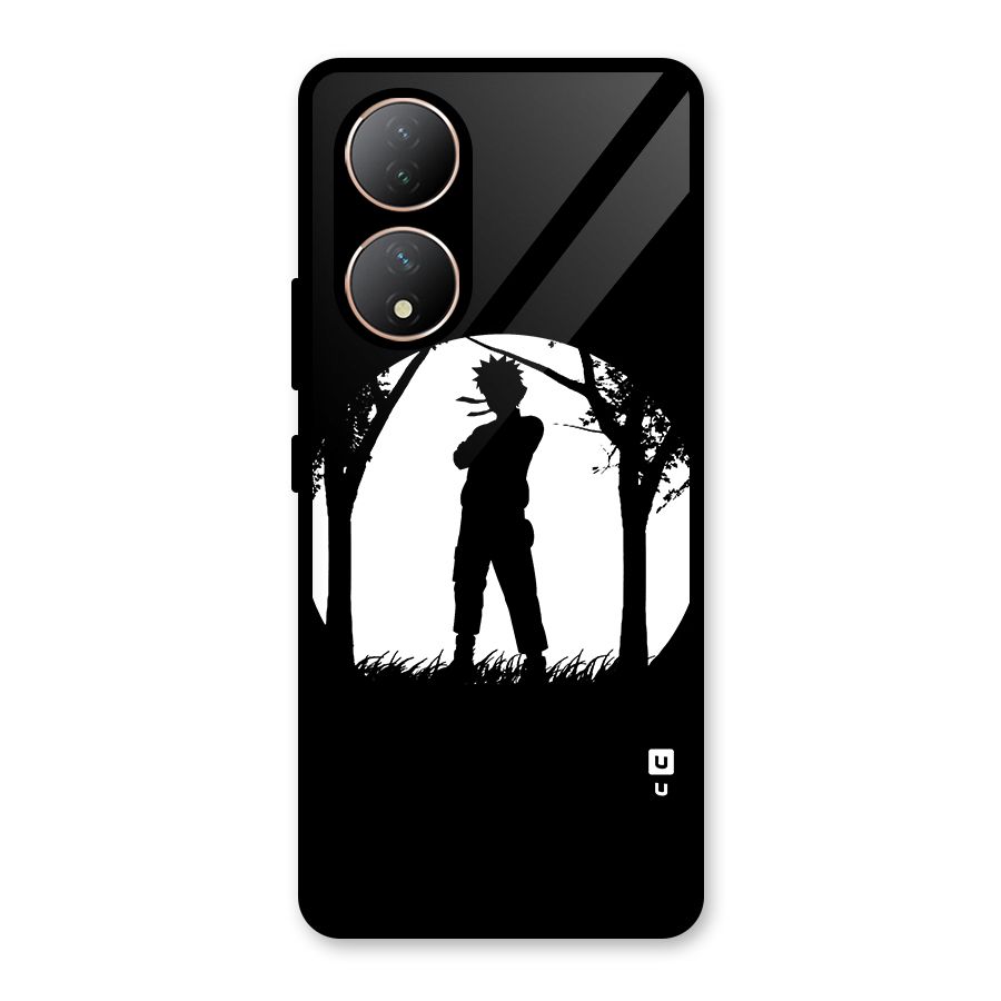 Naruto Silhouette Glass Back Case for Vivo T2