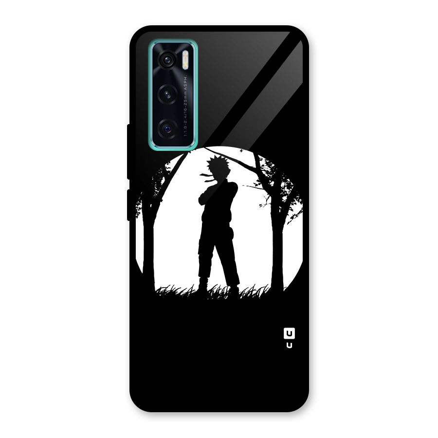 Naruto Silhouette Glass Back Case for Vivo V20 SE