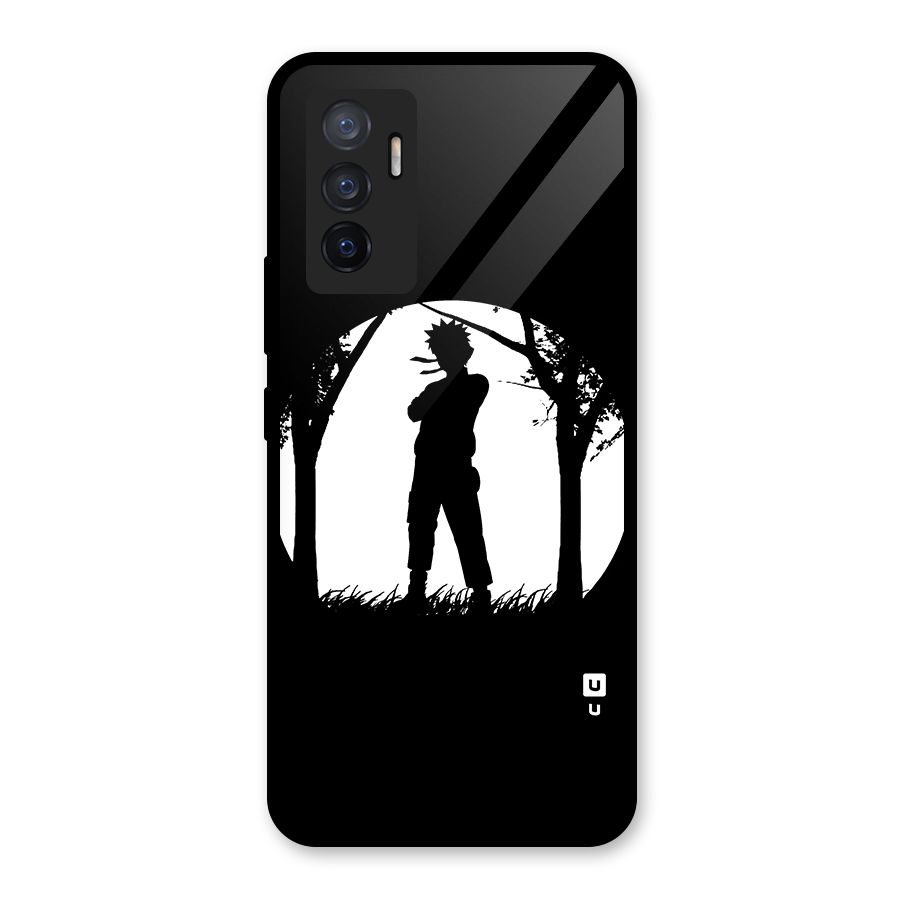 Naruto Silhouette Glass Back Case for Vivo V23e